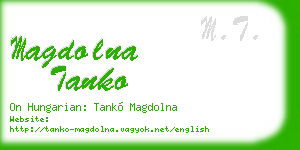 magdolna tanko business card